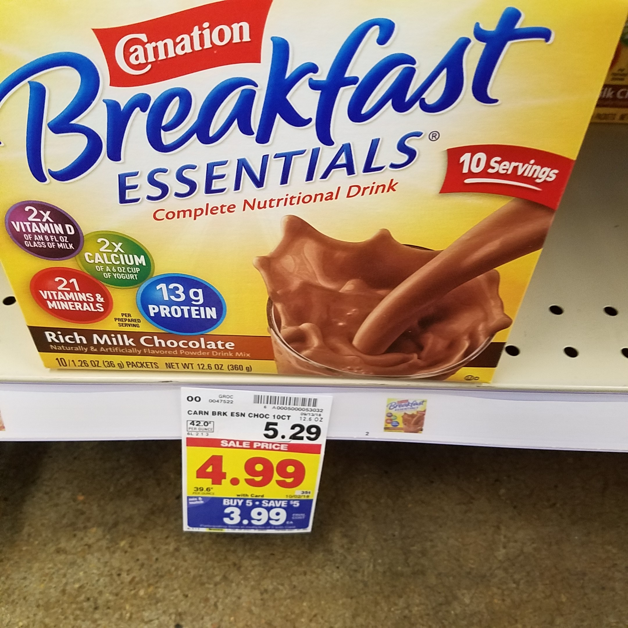 Carnation Breakfast Essentials just 2.99 Kroger Couponing