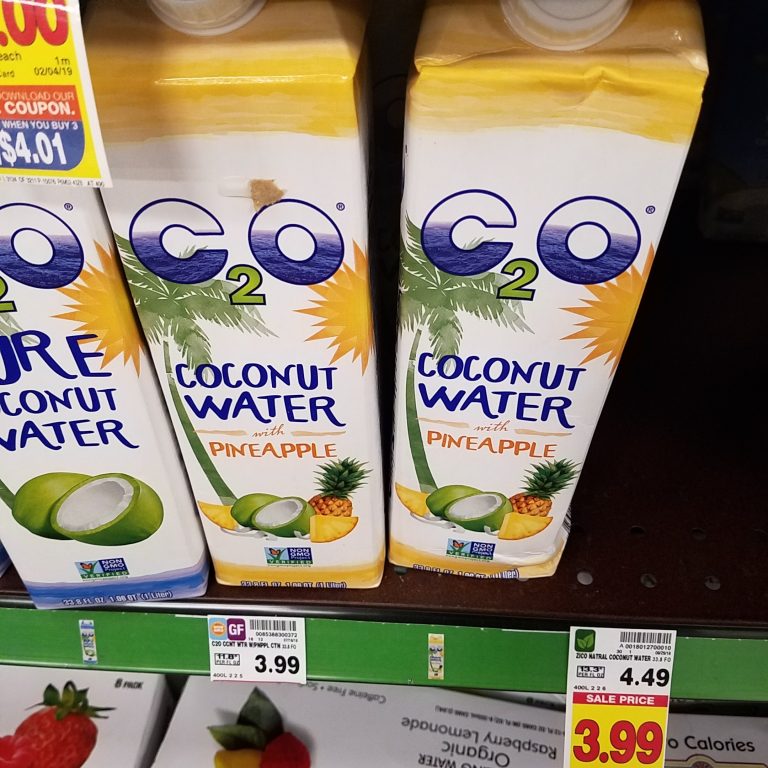C2O Coconut Water just .99 Kroger Couponing