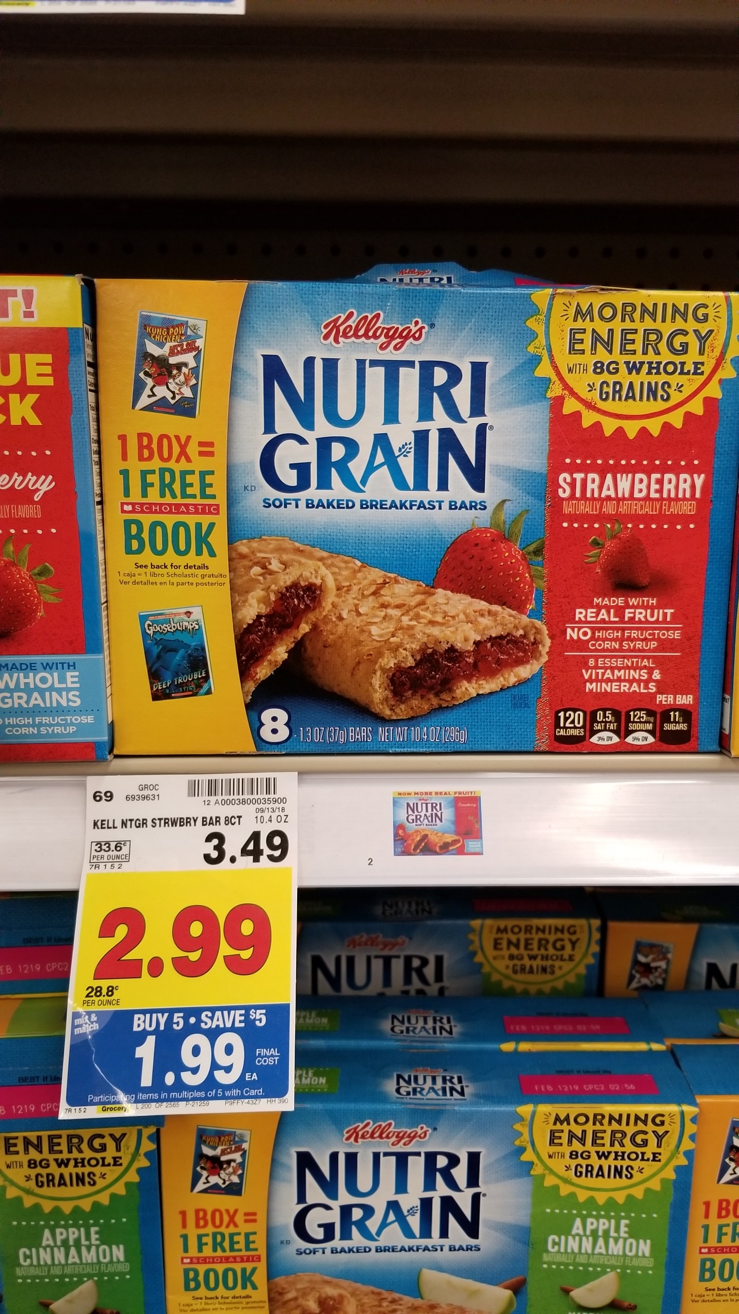 Kellogg's NutriGrain Bars just 1.49 Kroger Couponing