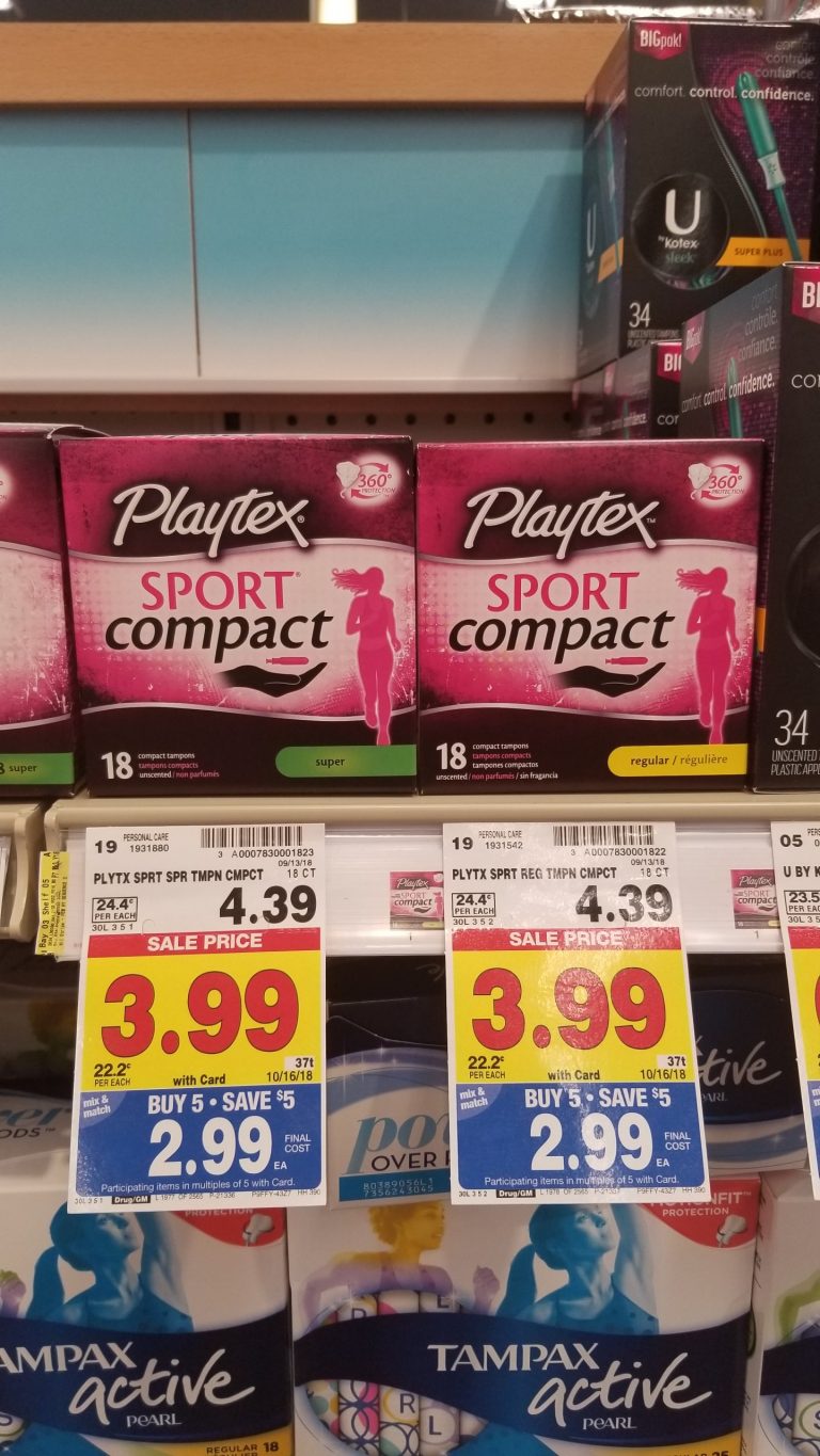 Playtex Tampons as low as $1.99 - Kroger Couponing