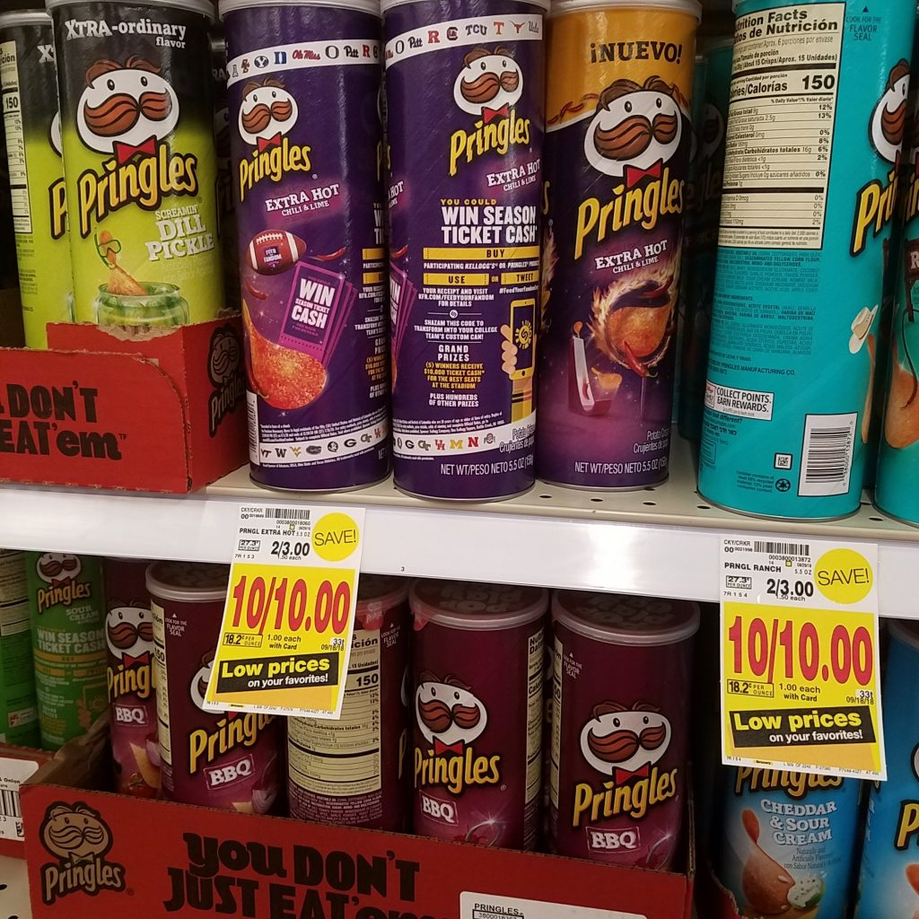 Pringles just $.75 - Kroger Couponing
