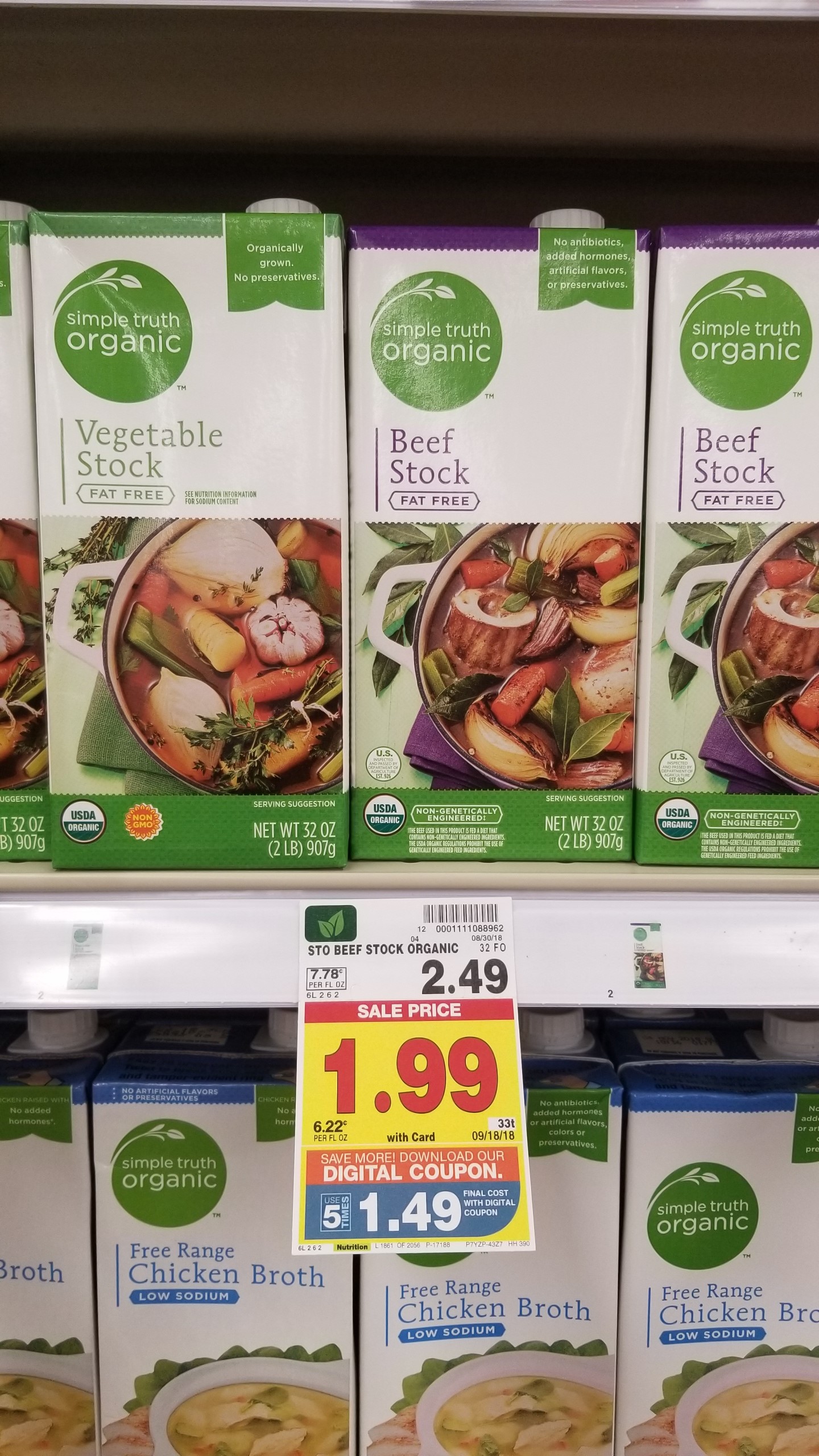 Simple Truth Organic Broth just $1.49 - Kroger Couponing