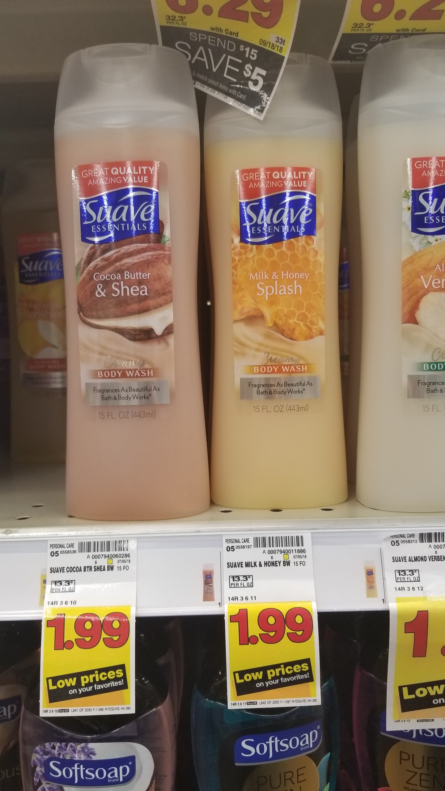 Suave Body Wash just .99 Kroger Couponing