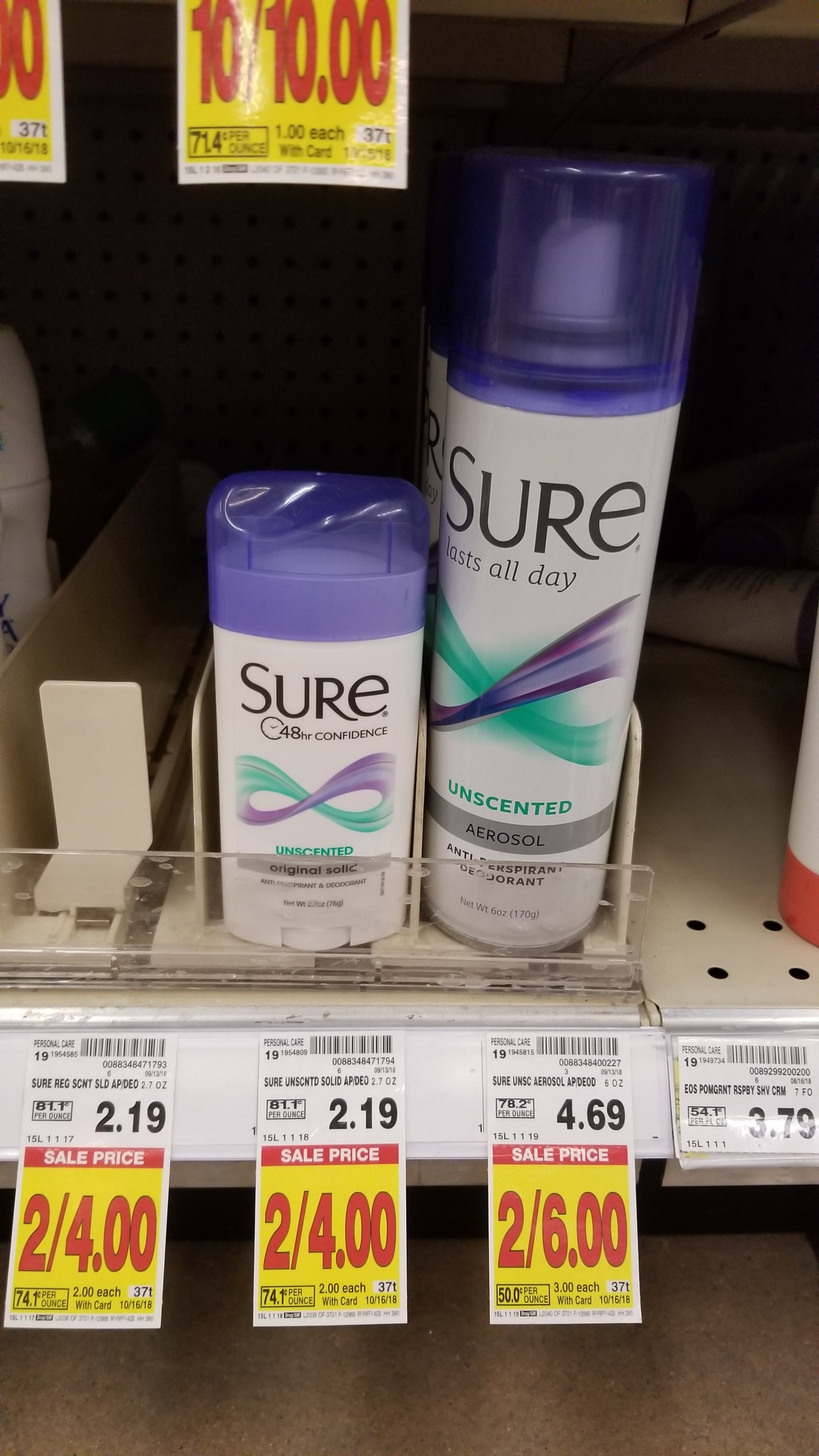 deodorant coupon stockpile