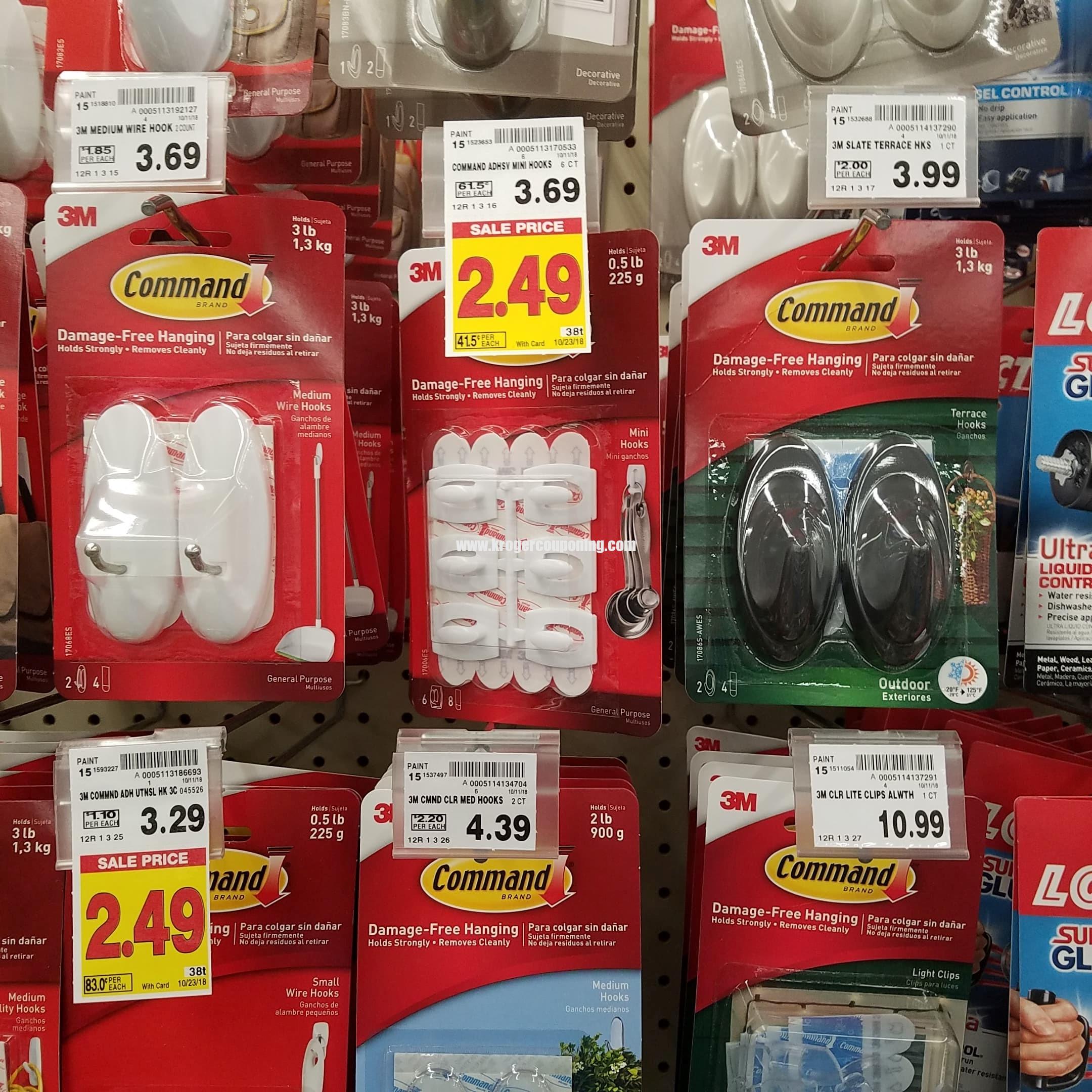 Command Hooks just $1.49 - Kroger Couponing