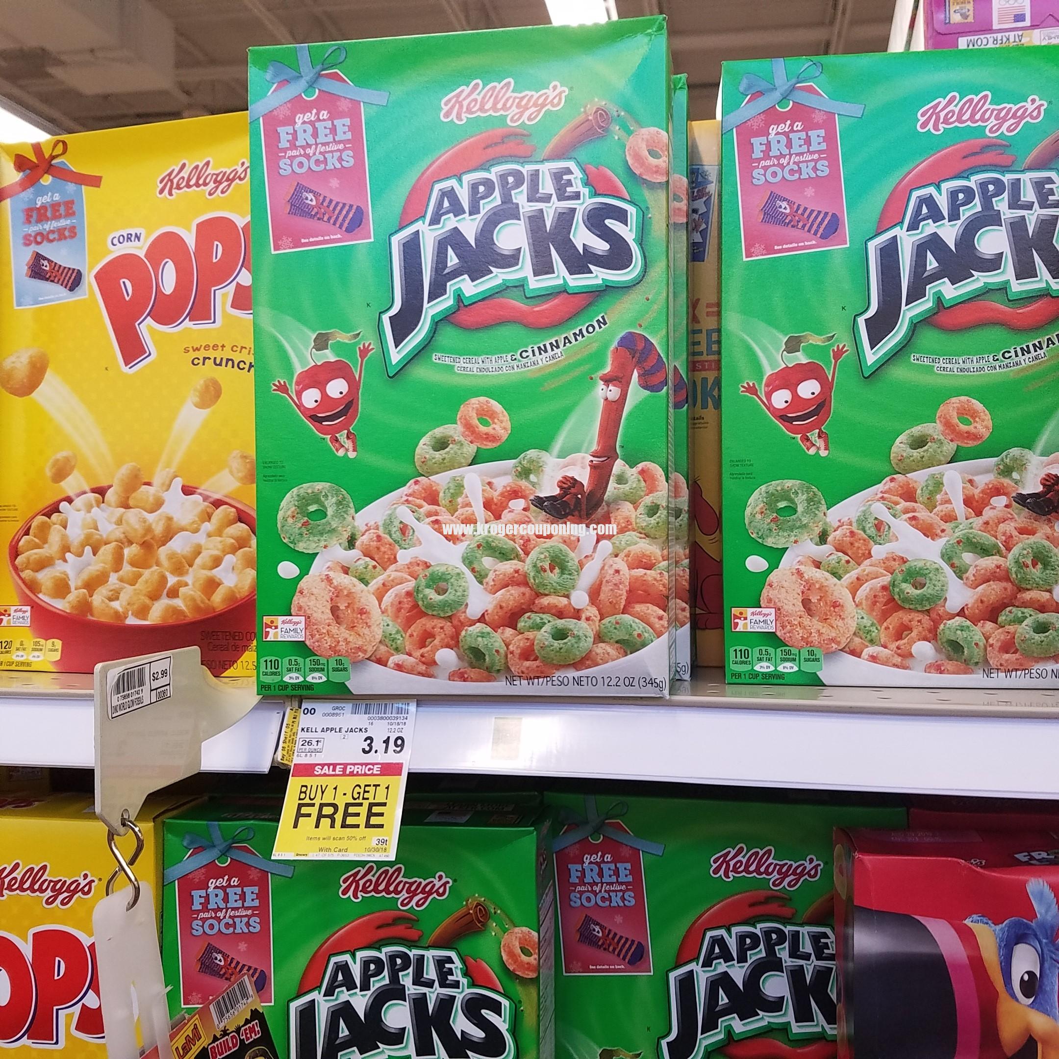 Kellogg's Apple Jacks just .70 Kroger Couponing