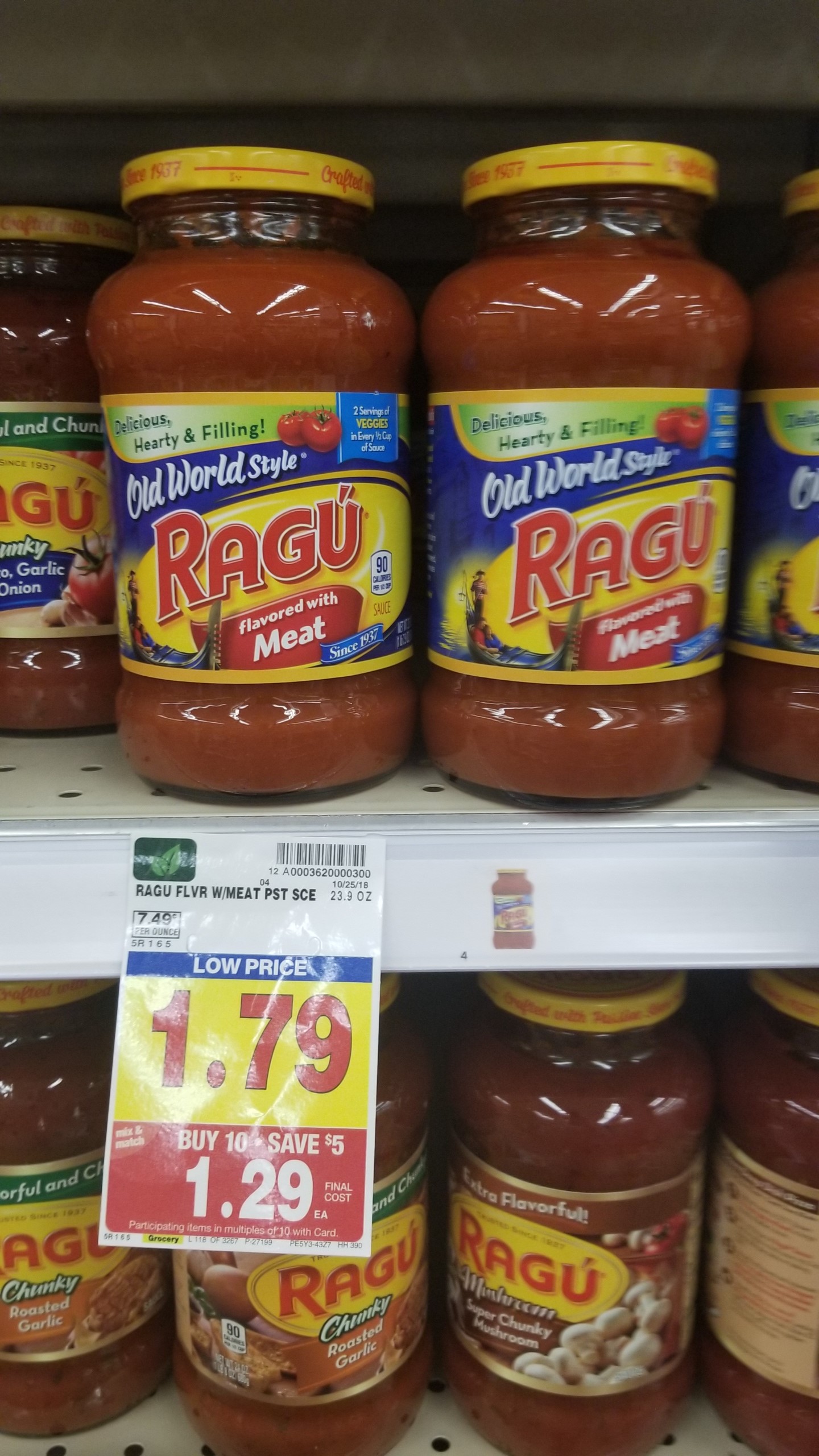 Under $1.00 for Ragu Pasta Sauce! - Kroger Couponing