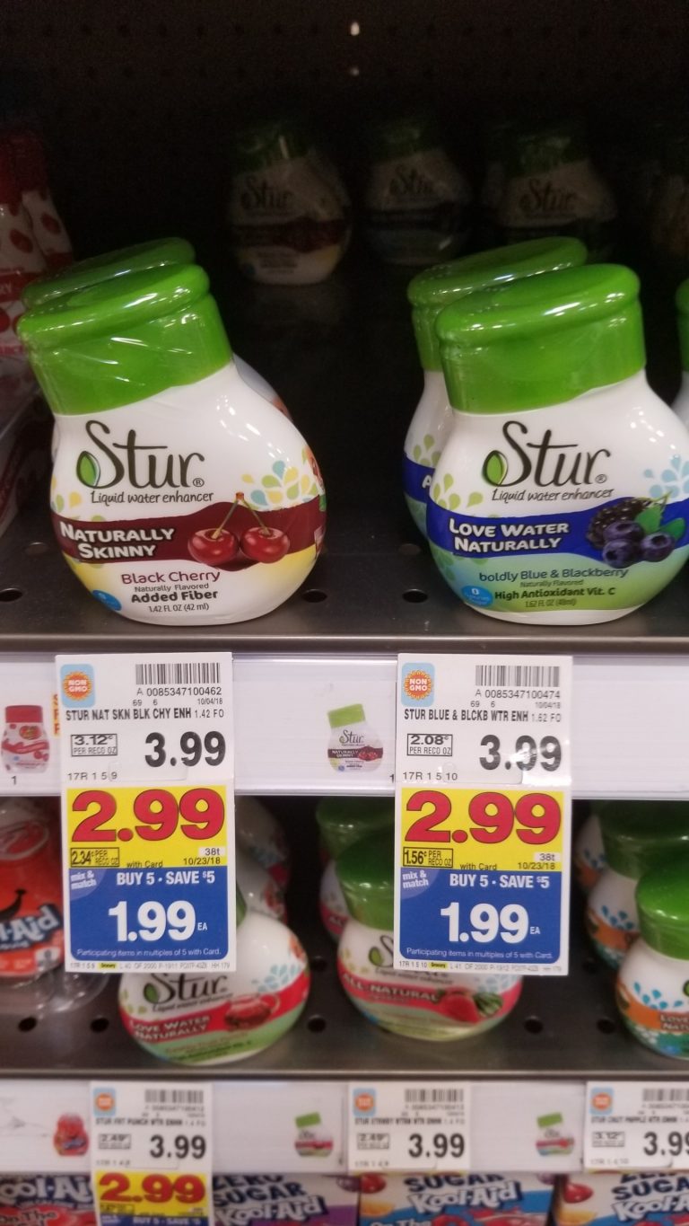 Stur Water Enhancer just 1.49 Kroger Couponing