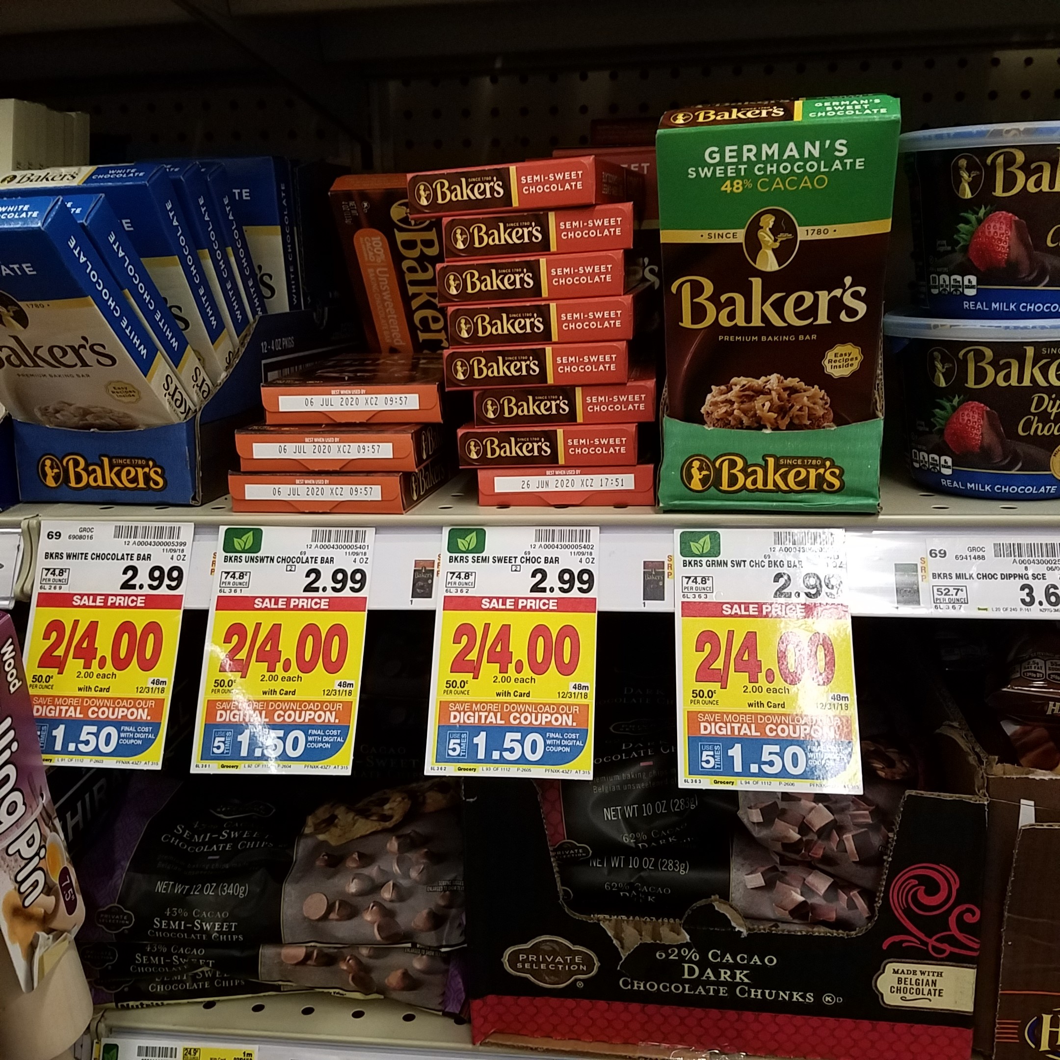 Bakers Chocolate just 1.50 Kroger Couponing