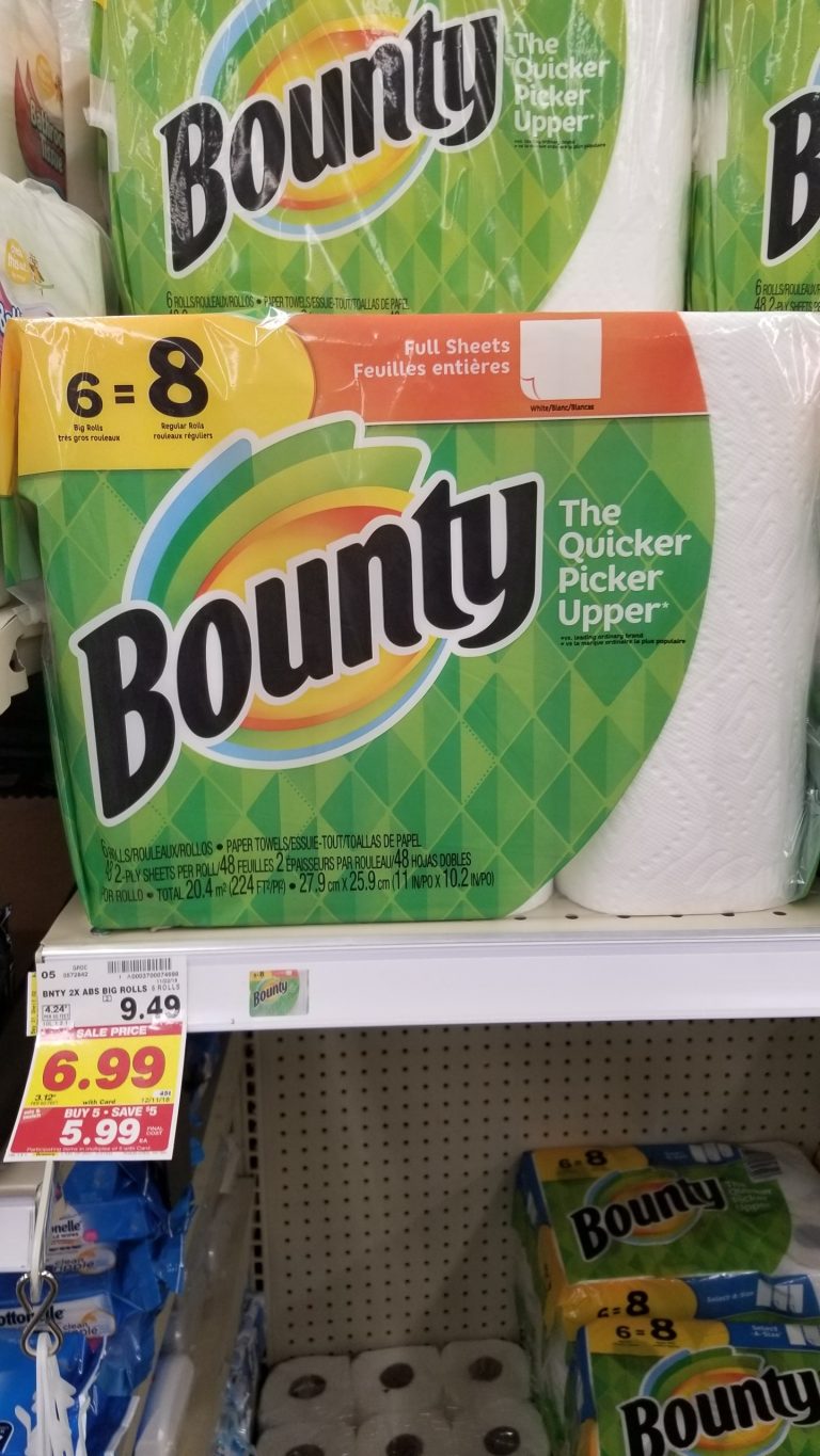 Bounty Paper Towels just 4.99 Kroger Couponing