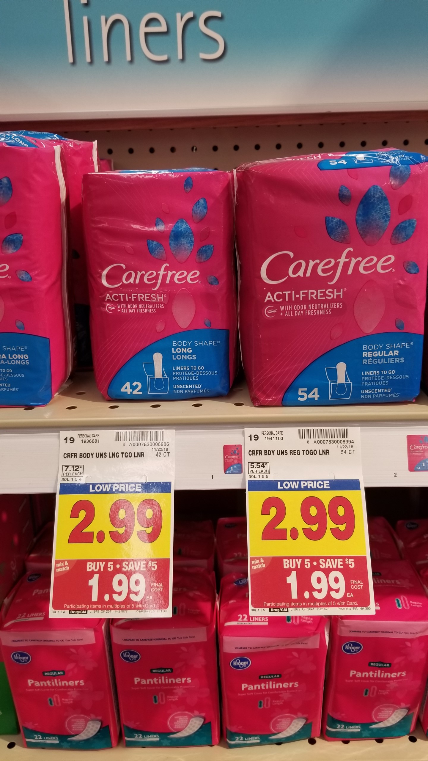 FREE Carefree/Stayfree! - Kroger Couponing