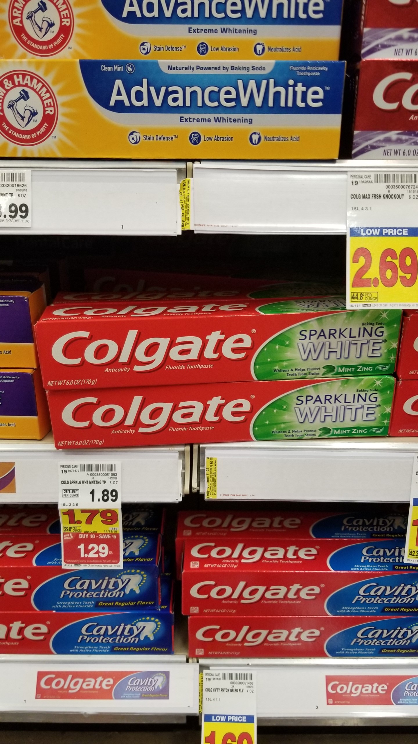 Colgate Sparkling White Toothpaste Just 79 Kroger Couponing