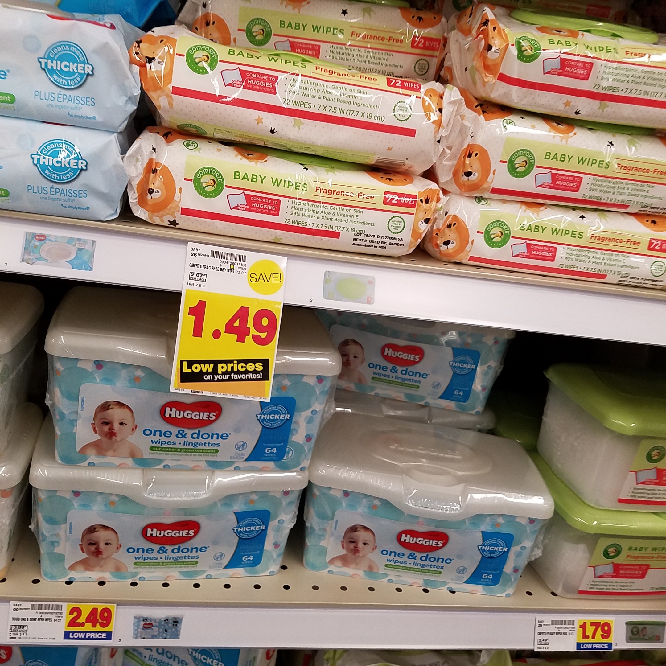 Comforts Wipes just 1.24 Kroger Couponing
