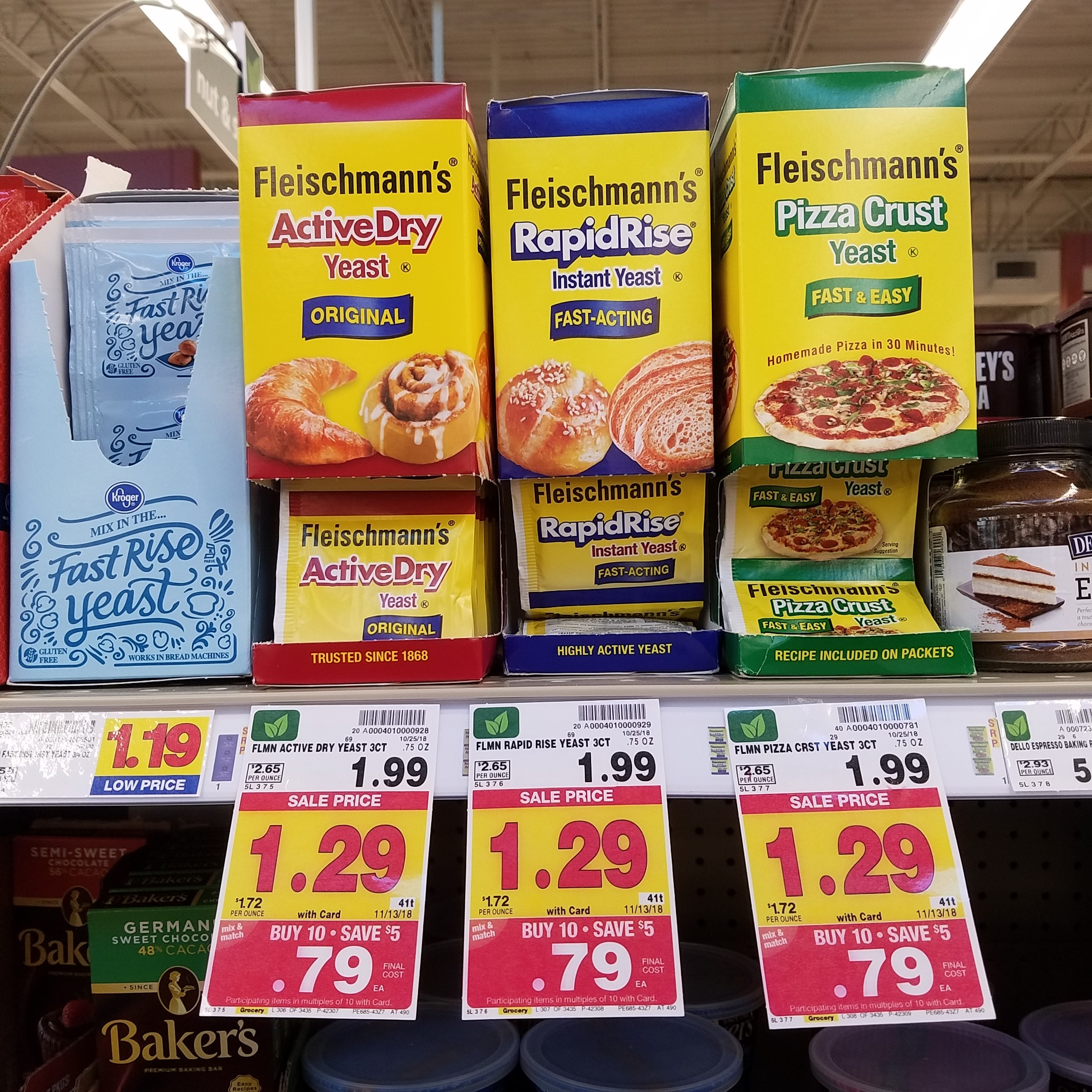 Fleischmann's Yeast just .39 Kroger Couponing