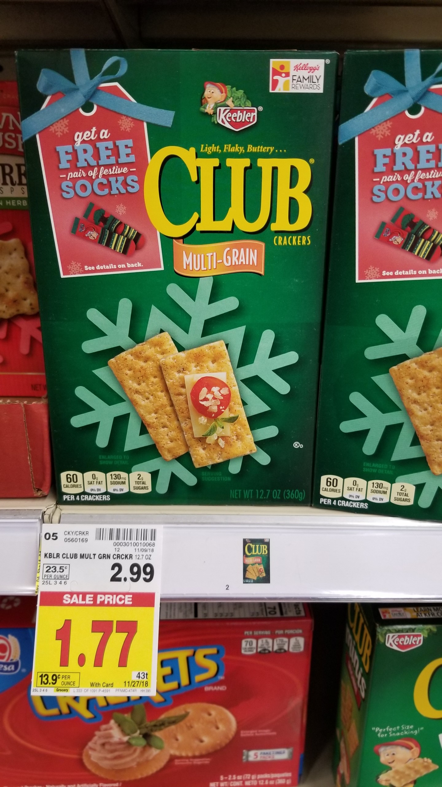 Keebler Club Crackers just .77 Kroger Couponing
