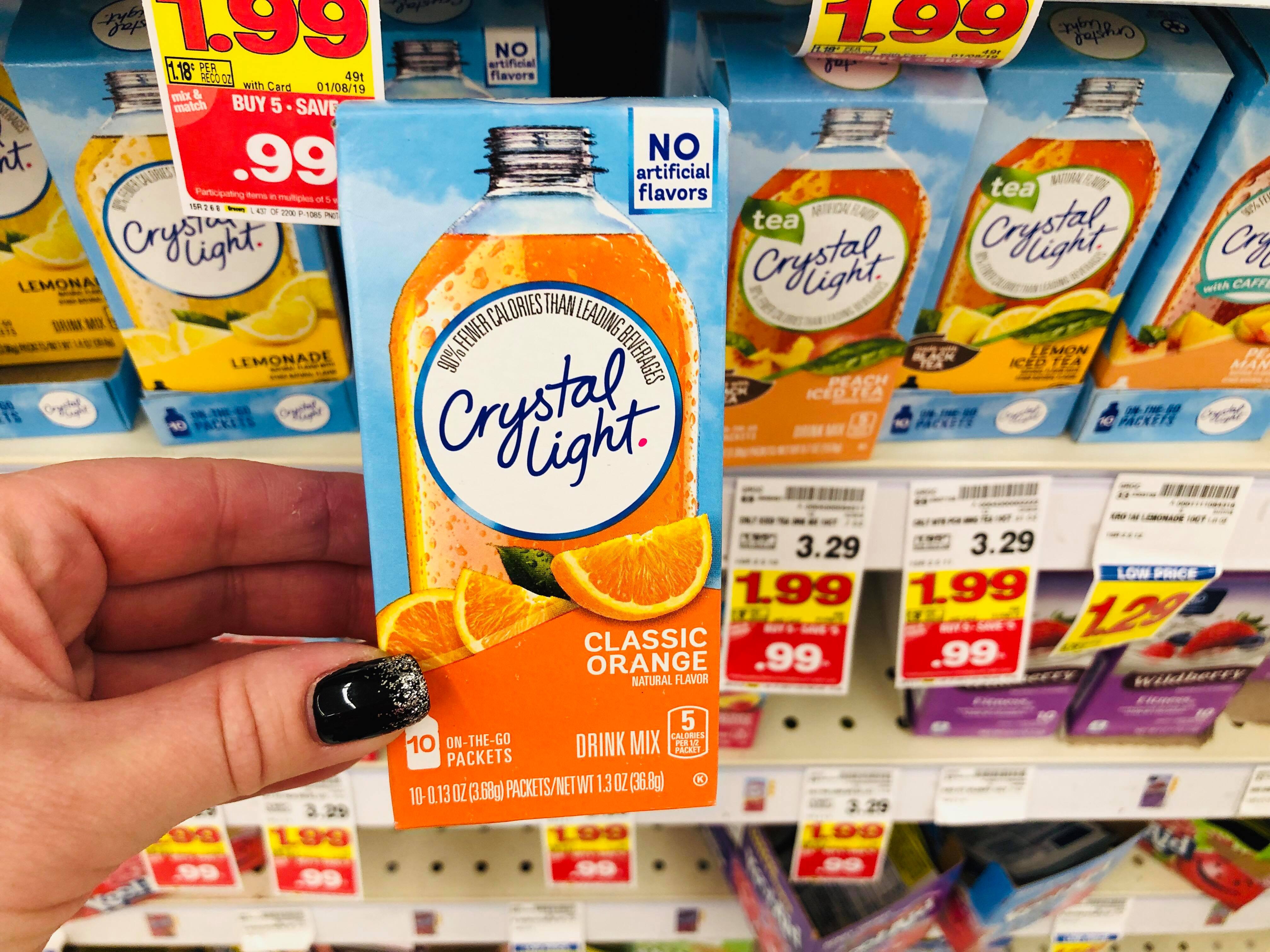 Crystal Light On the Go just .24 Kroger Couponing