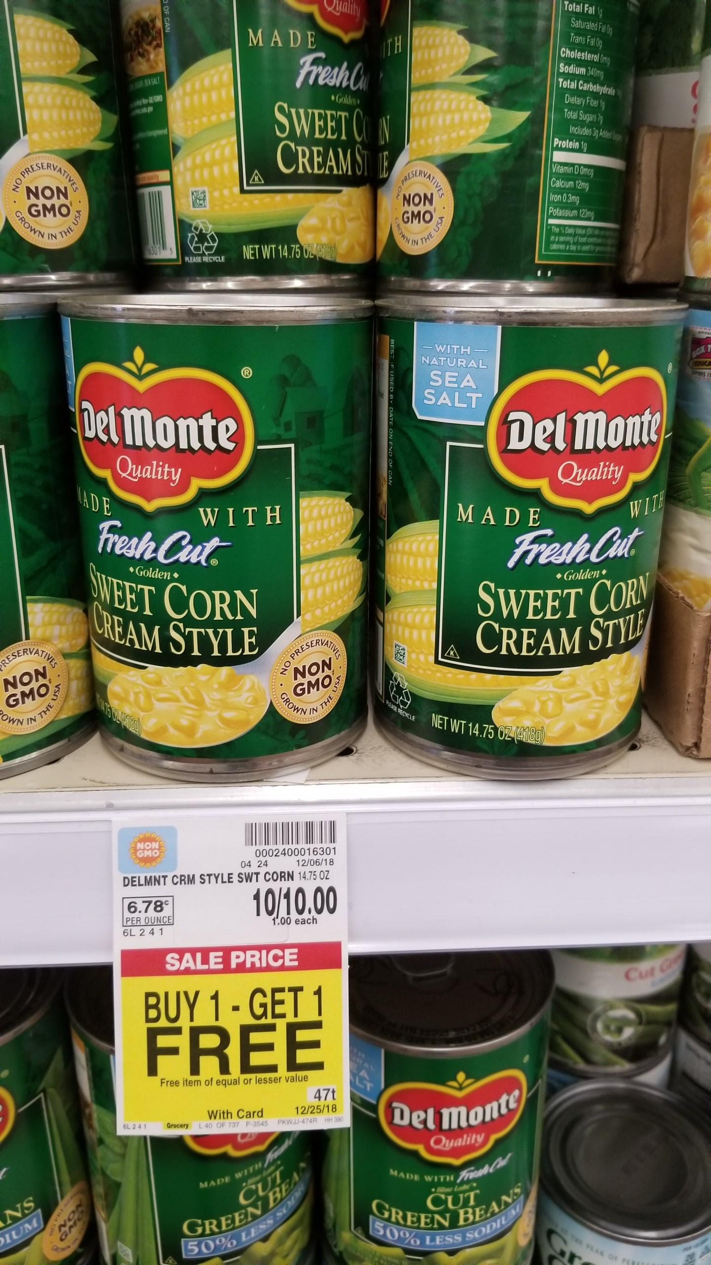 Del Monte Canned Vegetables just $.38 - Kroger Couponing