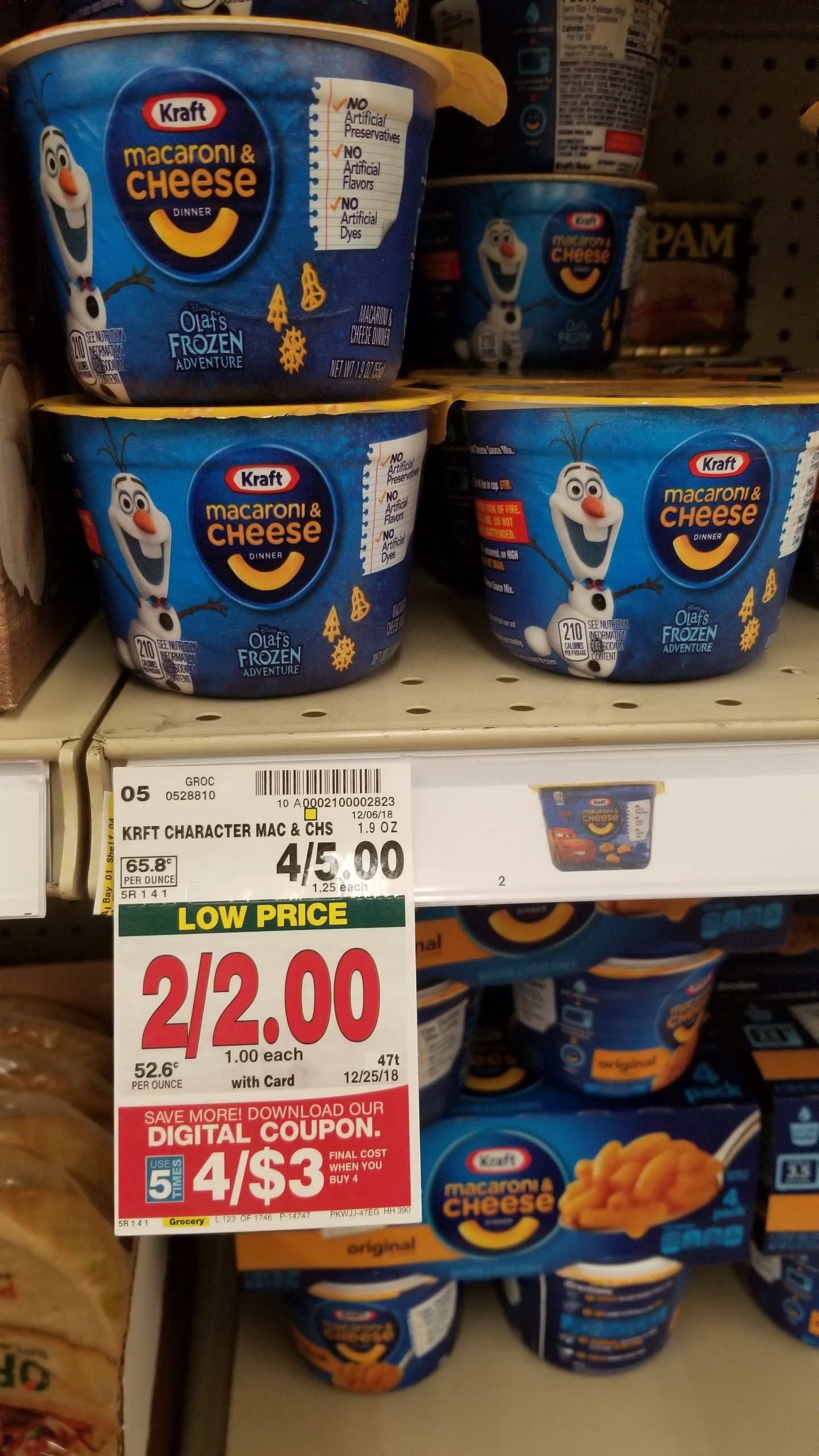 Kraft Mac & Cheese Cups just .50 Kroger Couponing