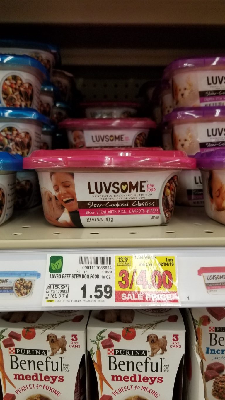 Luvsome Dog Food just 1.13 Kroger Couponing
