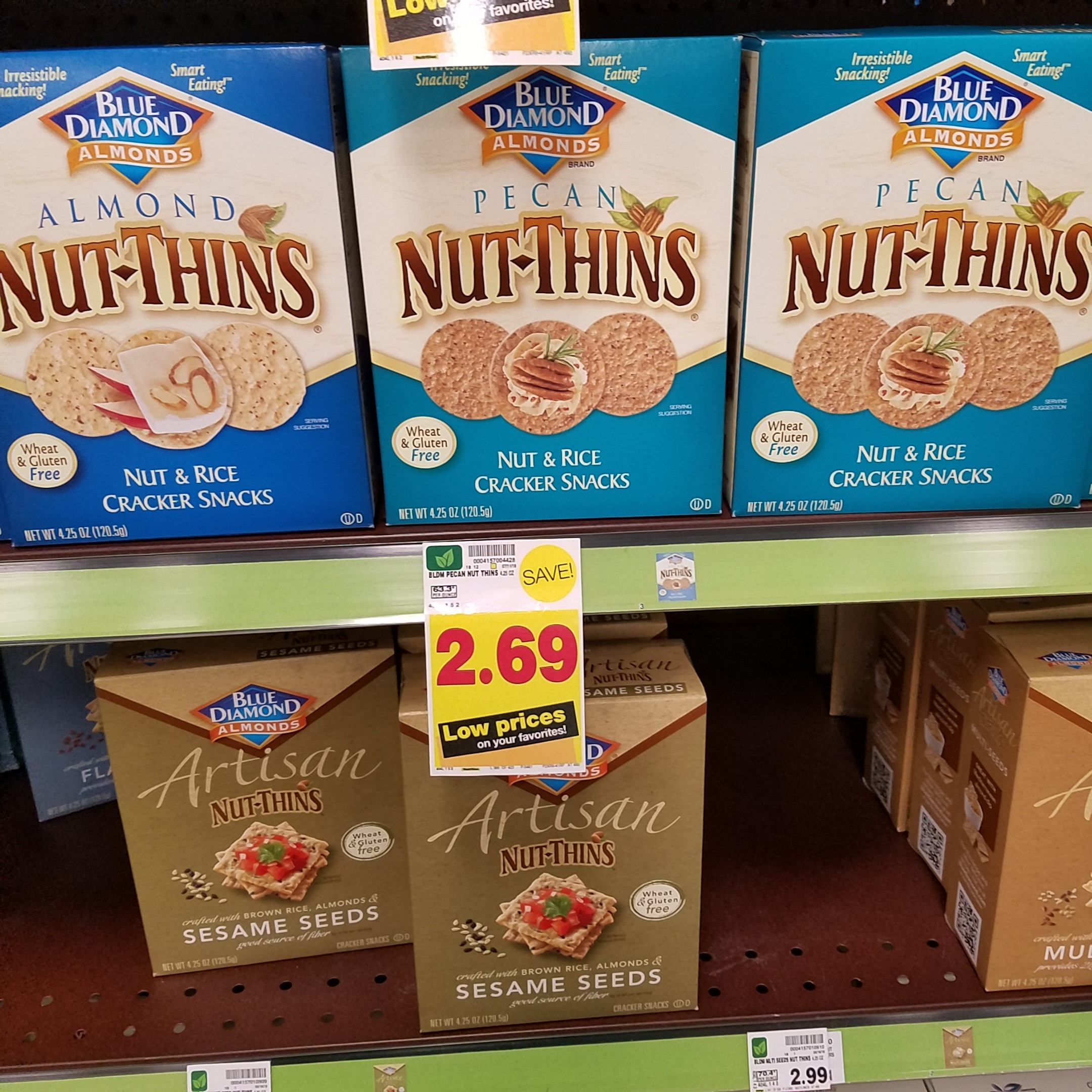 Nut Thins Crackers just 1.69 Kroger Couponing