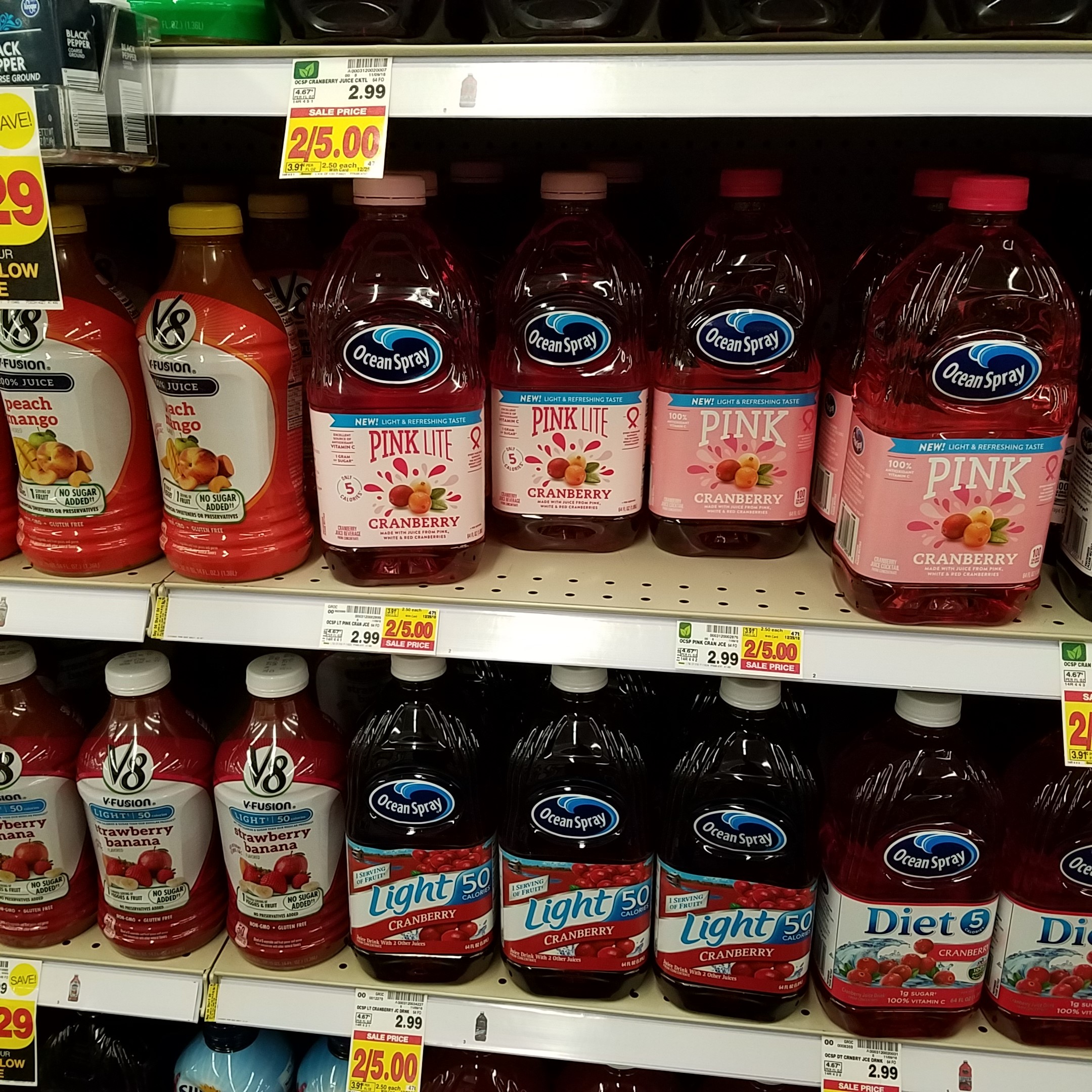 Ocean Spray Pink Cranberry Juice just $1.62 - Kroger Couponing