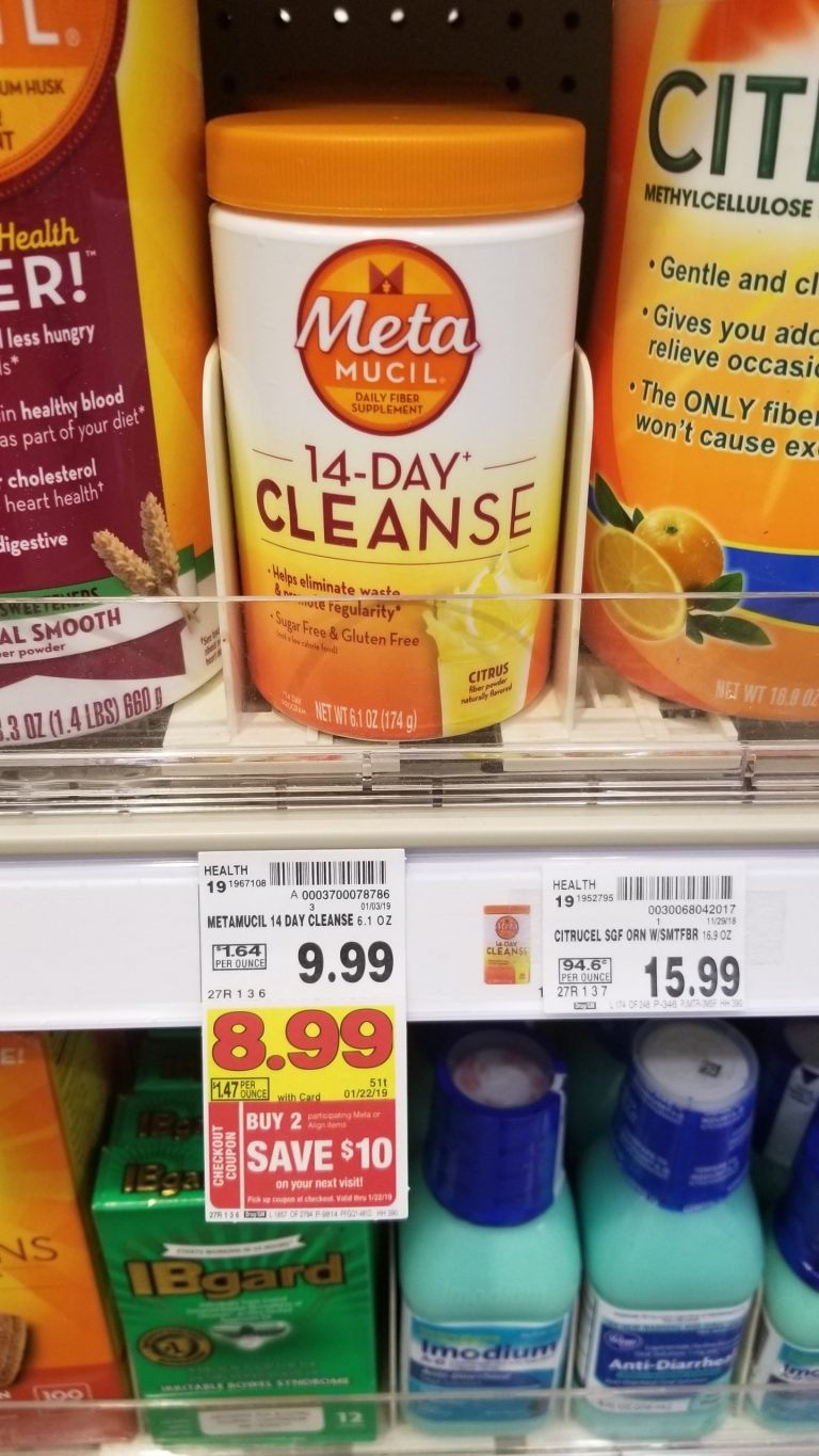 Metamucil Just 1 99 Kroger Couponing
