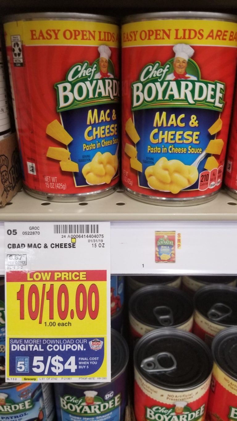 Chef Boyardee just $.80 - Kroger Couponing