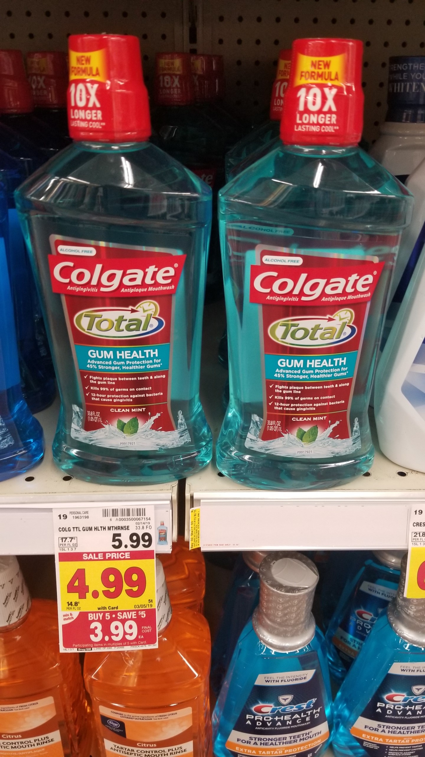 Colgate Mouthwash just 3.24 Kroger Couponing