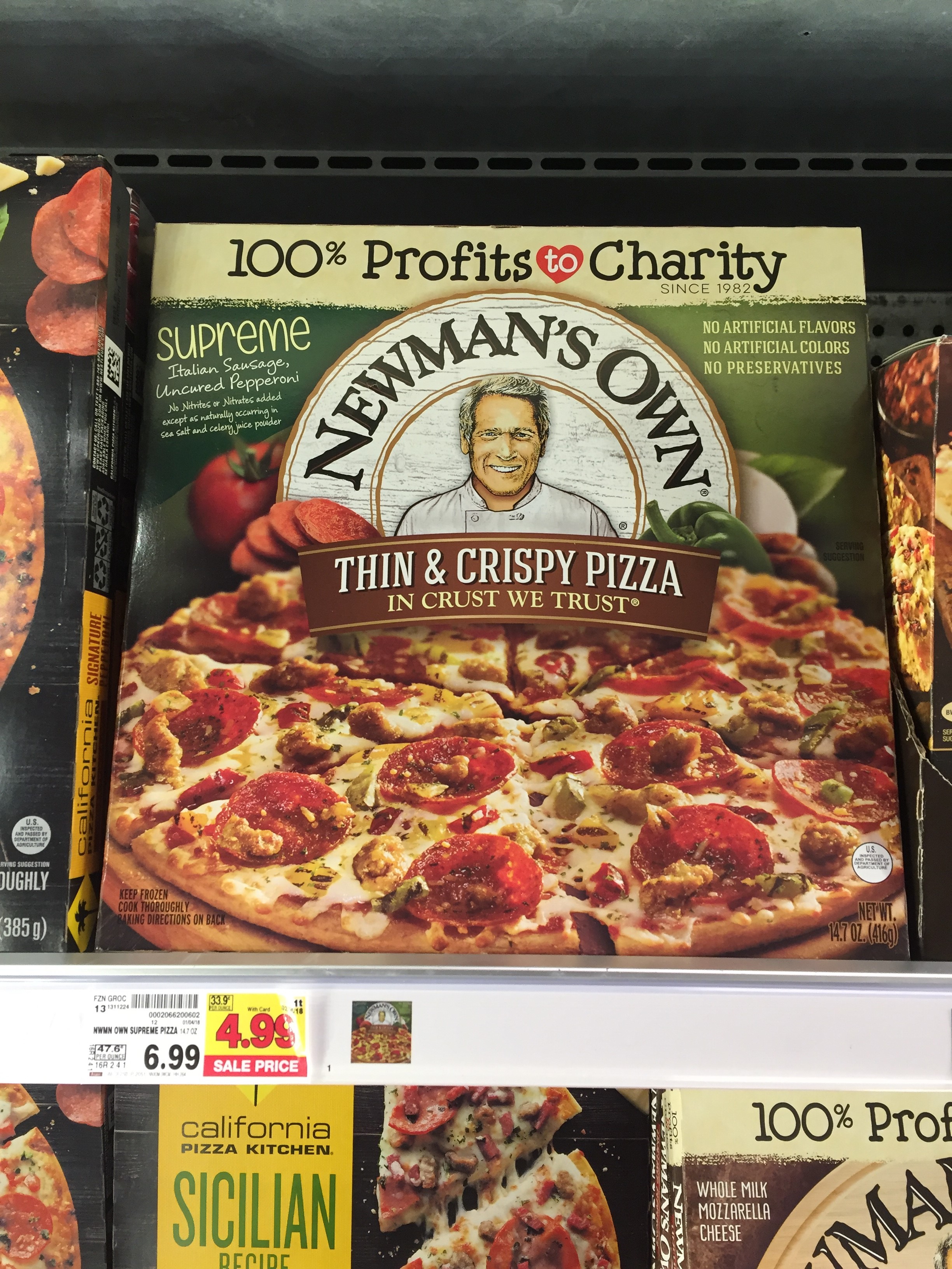 Newman's Own Pizza just 3.99 Kroger Couponing
