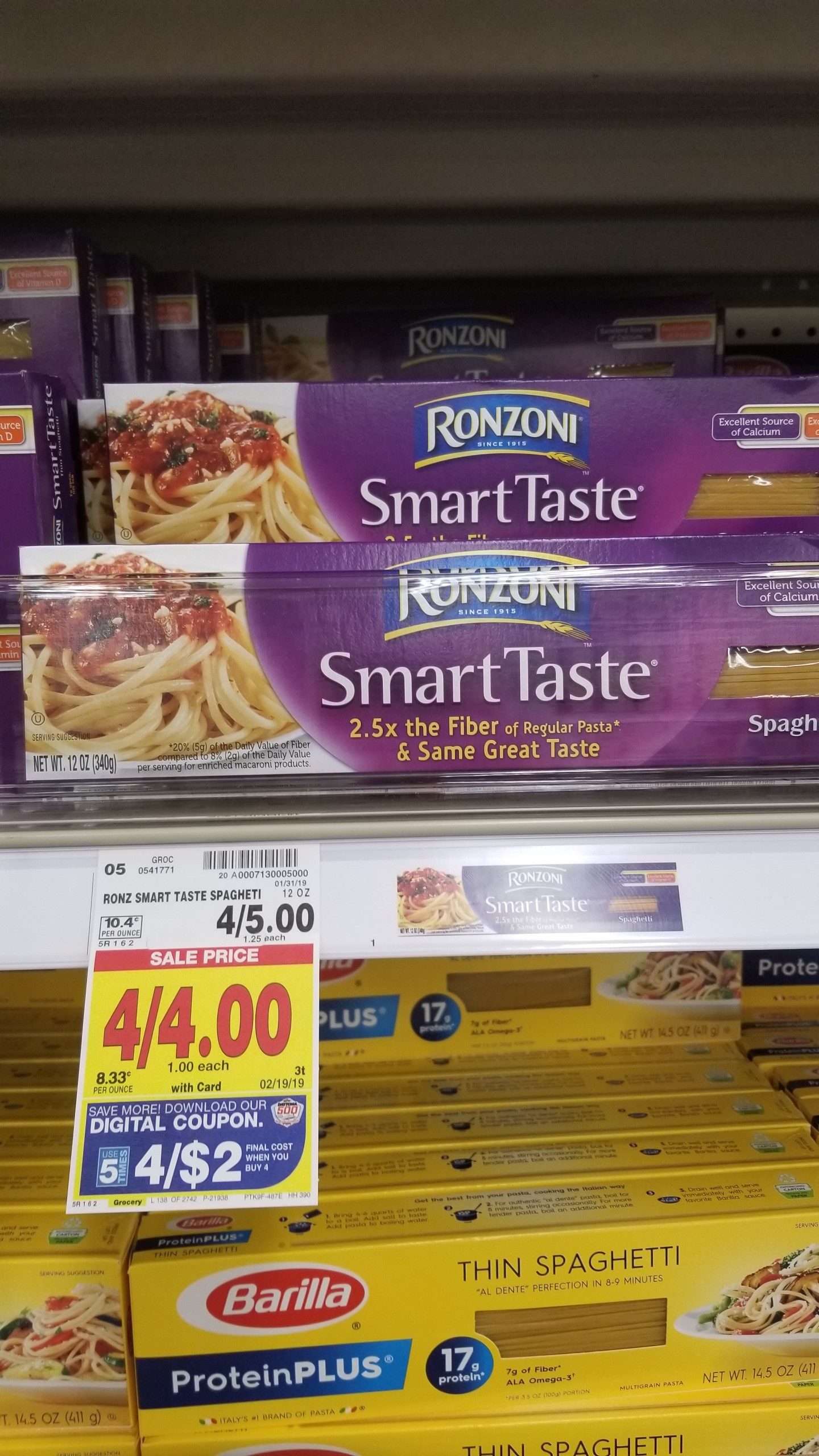 Ronzoni Pasta just $.59 - Kroger Couponing