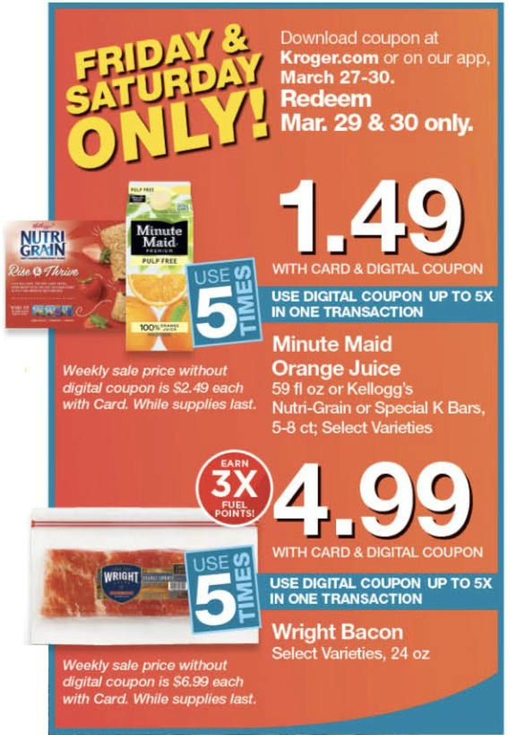 2 Day Digital Coupons Kroger Couponing