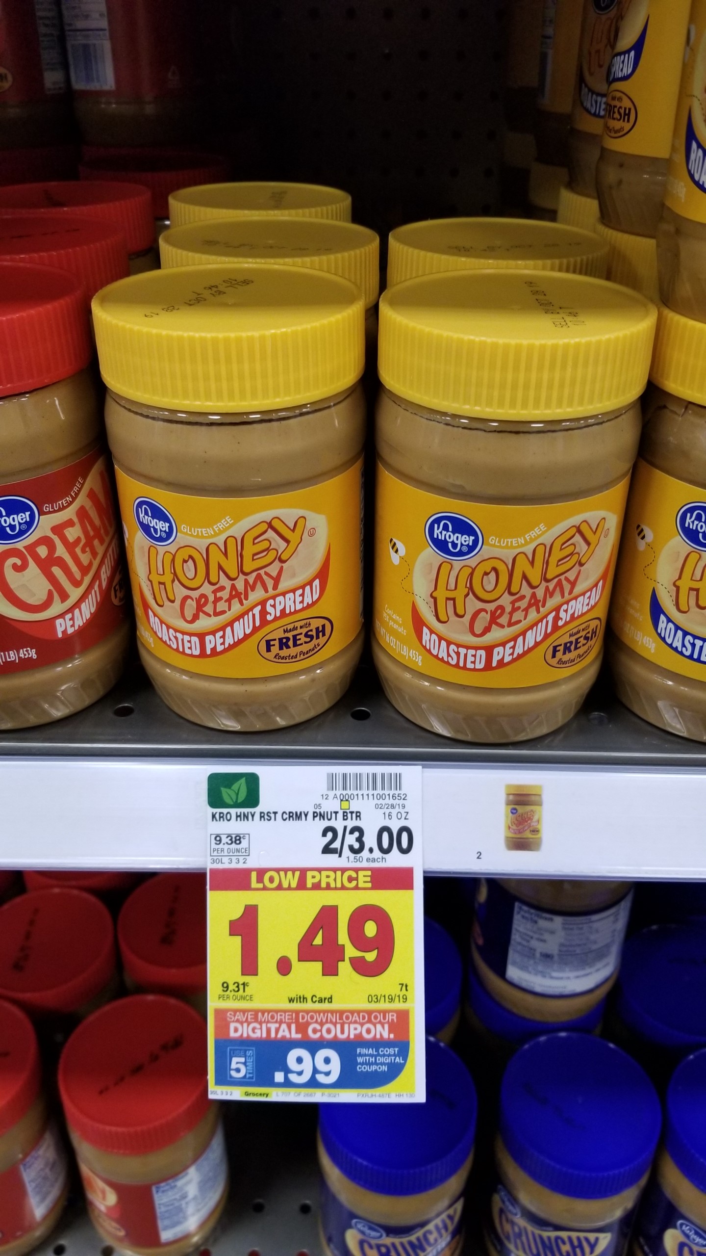 Kroger Peanut Butter just .99 Kroger Couponing