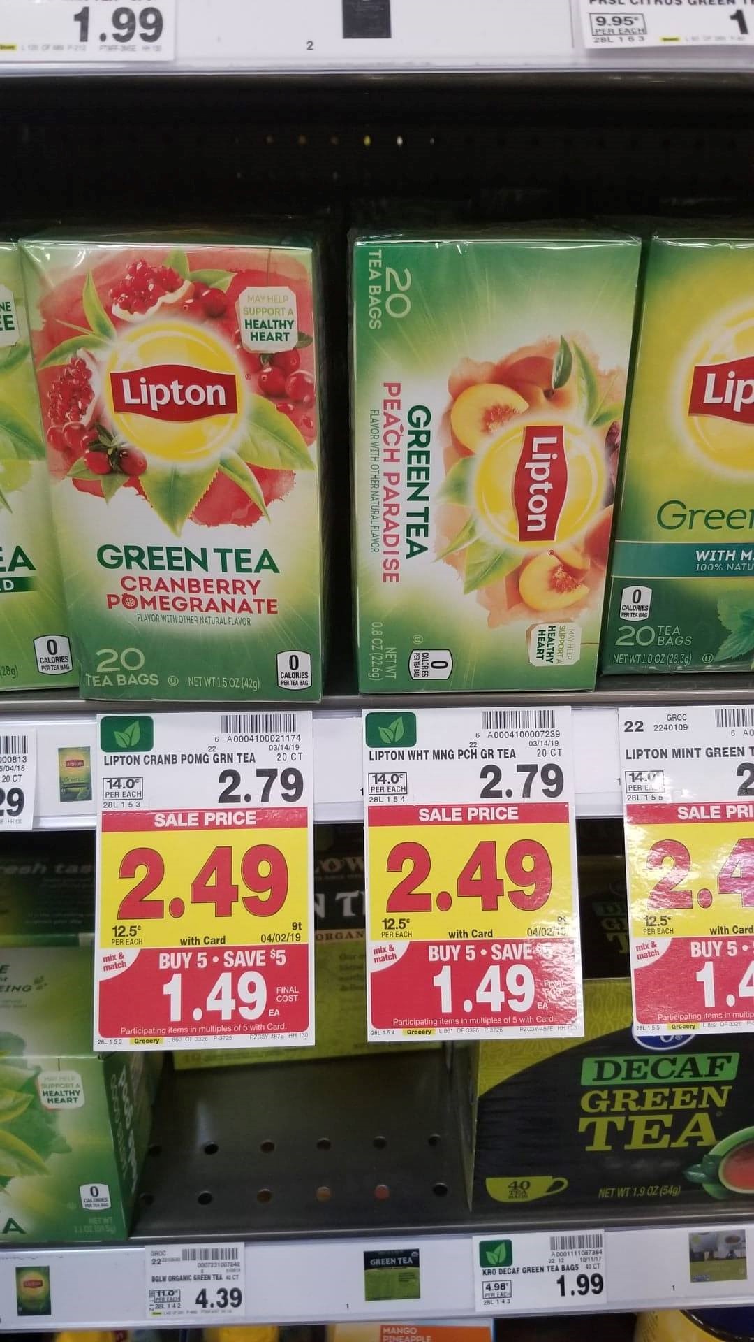 Lipton Green Tea Kroger at Florence Lewis blog