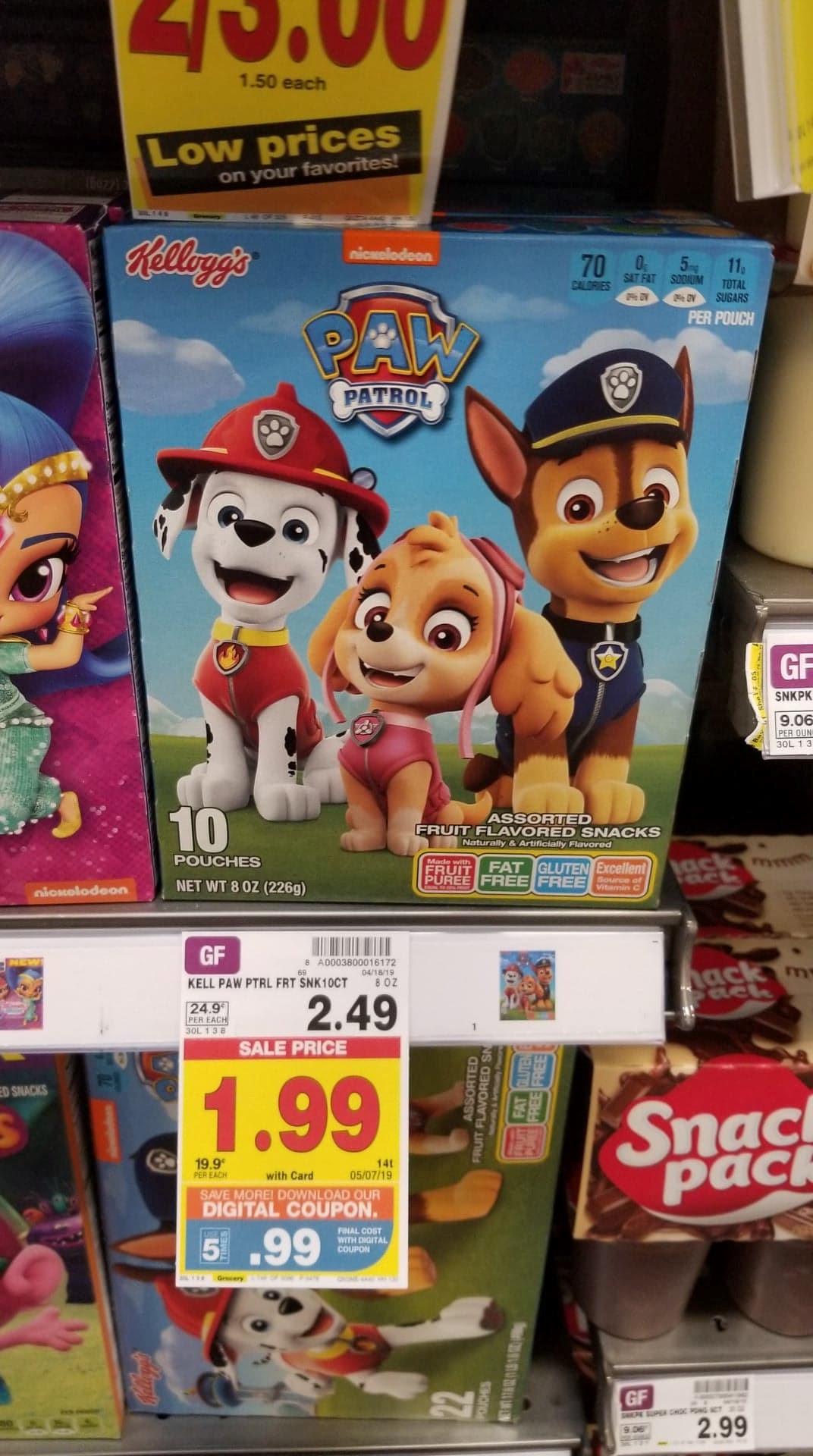 Kellogg's Fruit Snacks just .49 Kroger Couponing